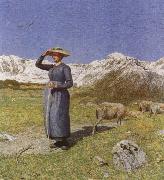 Midday in the Alps Giovanni Segantini